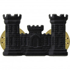 [Vanguard] Army Officer Collar Device: Engineer - black metal
