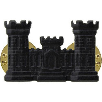 [Vanguard] Army Officer Collar Device: Engineer - black metal