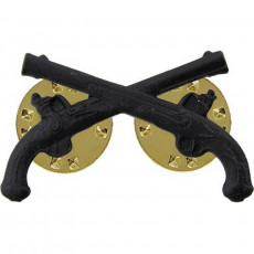 [Vanguard] Army Officer Collar Device: Military Police - black metal