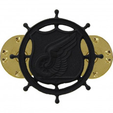 [Vanguard] Army Officer Collar Device: Transportation - black metal