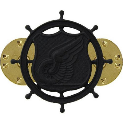 [Vanguard] Army Officer Collar Device: Transportation - black metal