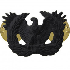 [Vanguard] Army Officer Collar Device: Warrant Officer - black metal