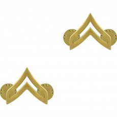 [Vanguard] Army Chevron: Corporal - 22k gold plated