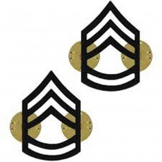 [Vanguard] Army Chevron: Sergeant First Class - black metal