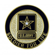 [Vanguard] Army Lapel Pin: Soldier for Life, Veteran