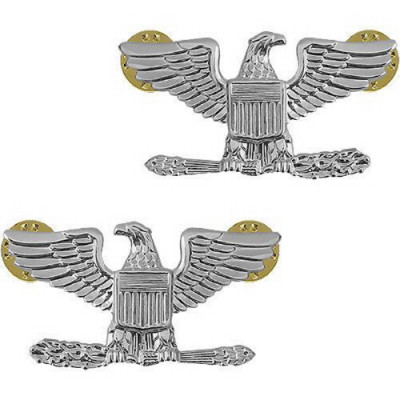 [Vanguard] RANK INSIGNIA: COLONEL - NICKEL PLATED