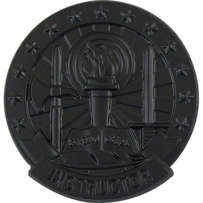 [Vanguard] Army Identification Badge Subdued Metal: Basic Instructor - Black