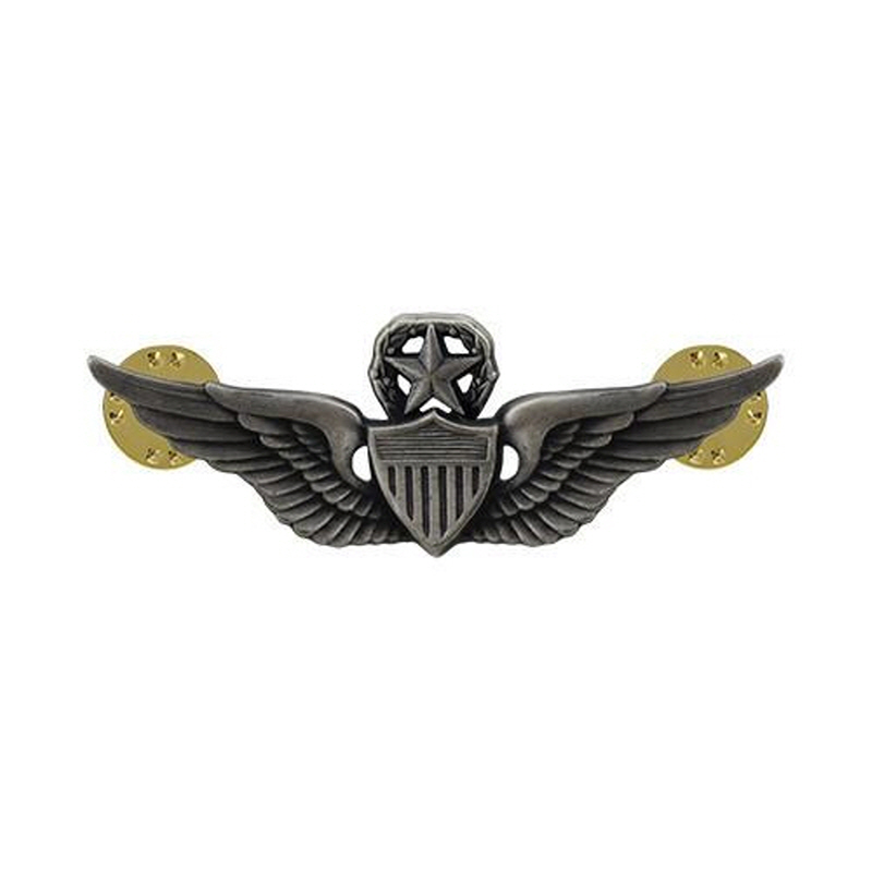 [Vanguard] Army Dress Badge: Master Aviator - miniature, silver oxidized
