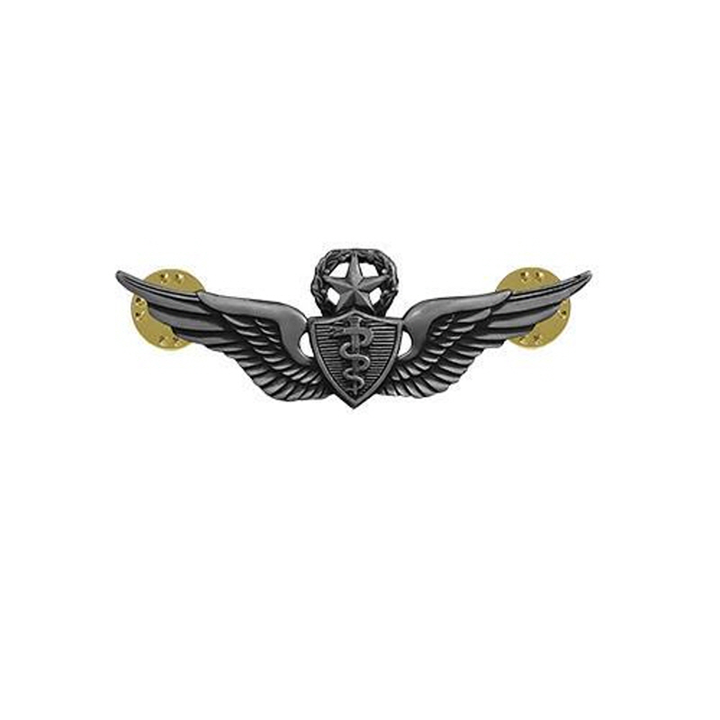 [Vanguard] Army Dress Badge: Master Flight Surgeon - miniature, silver oxidized