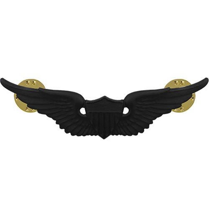 [Vanguard] Army Badge: Aviator - regulation size, black metal