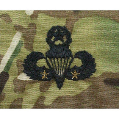 [Vanguard] Army Embroidered Badge on OCP Sew On: Master Combat Parachutist - 2nd Award