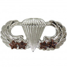 [Vanguard] Army Badge: Basic Combat Parachute Fourth award - mirror finish