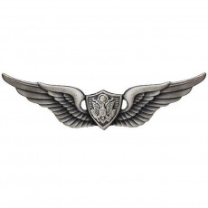 [Vanguard] Army Badge: Aircraft Crewman: Aircrew - regulation size, silver oxidized