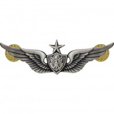 [Vanguard] Army Badge: Senior Aircraft Crewman: Aircrew - regulation size, silver oxidized