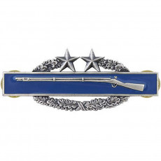[Vanguard] Army Badge: Combat Infantry Third Award - silver oxidized