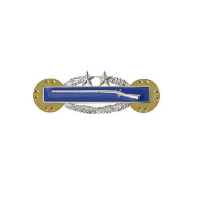 [Vanguard] Army Dress Badge: Combat Infantry Third Award - miniature, mirror finish