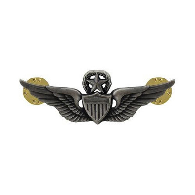 [Vanguard] Army Dress Badge: Master Aviator - miniature, silver oxidized