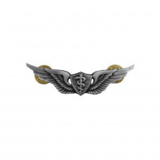 [Vanguard] Army Dress Badge: Flight Surgeon - miniature, silver oxidized