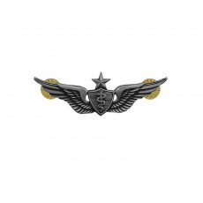 [Vanguard] Army Dress Badge: Senior Flight Surgeon - miniature, silver oxidized