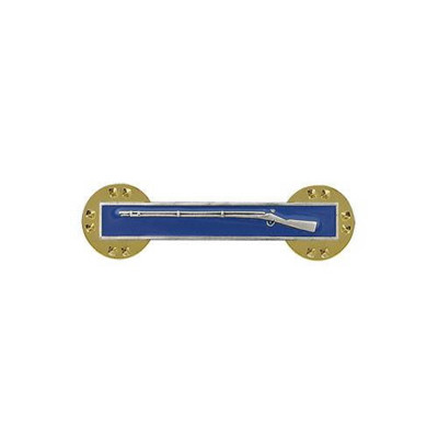 [Vanguard] Army Dress Badge: Expert Infantry - miniature, silver oxidized