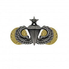 [Vanguard] Army Dress Badge: Senior Parachute - miniature, silver oxidized