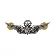 [Vanguard] Army Dress Badge: Master Aircraft Crewman: Aircrew - miniature, silver oxidized