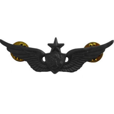 [Vanguard] Army Badge: Senior Aircraft Crewman Aircrew - regulation size, black metal