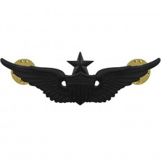 [Vanguard] Army Badge: Senior Aviator - regulation size, black metal