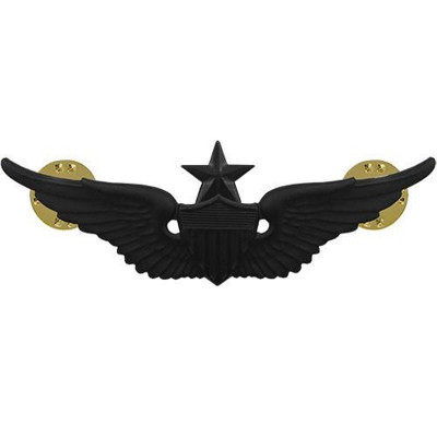 [Vanguard] Army Badge: Senior Aviator - regulation size, black metal