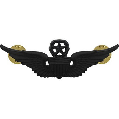 [Vanguard] Army Badge: Master Aviator - regulation size, black metal