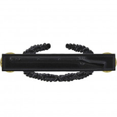 [Vanguard] Army Badge: Combat Infantry First Award - regulation size, black metal