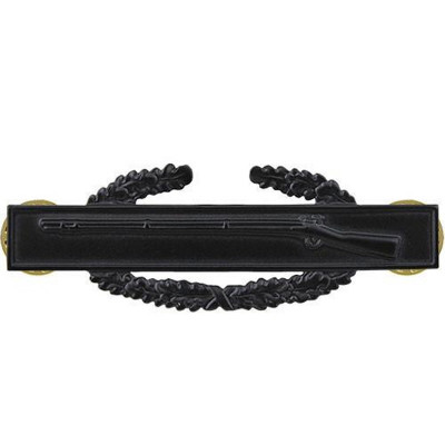 [Vanguard] Army Badge: Combat Infantry First Award - regulation size, black metal