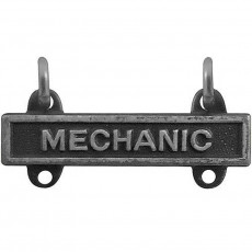 [Vanguard] Army Qualification Bar: Mechanic - silver oxidized finish