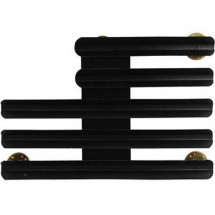 [Vanguard] Ribbon Mounting Bar: Staggered - 13 ribbons 1/8 inch space black metal