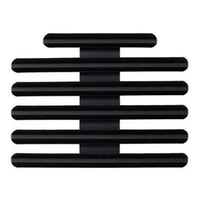 [Vanguard] Ribbon Mounting Bar: 17 Ribbons - black metal 1/8 Inch spacing