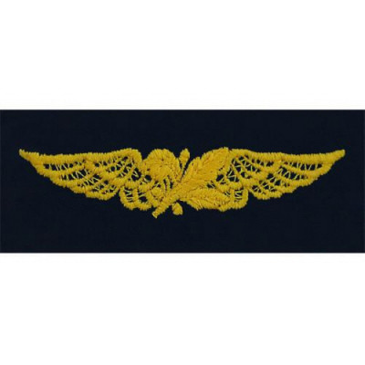 [Vanguard] Navy Embroidered Badge: Aviation Supply Officer - coverall
