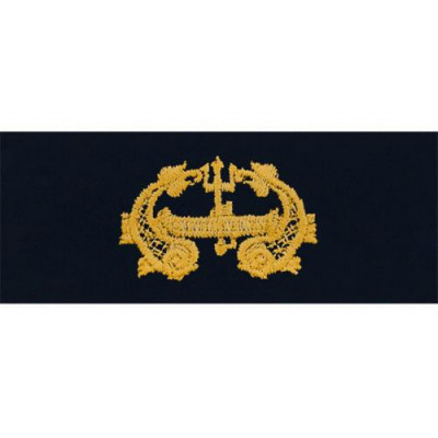 [Vanguard] Navy Embroidered Badge: Deep Submergence Officer - coverall