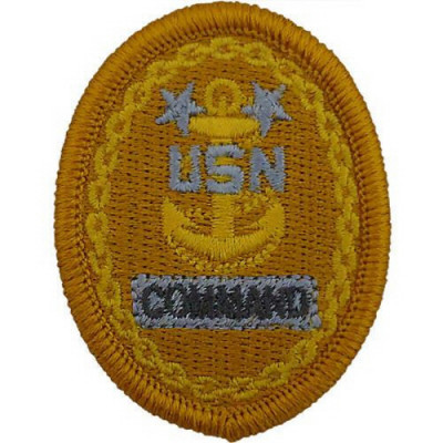 [Vanguard] Navy Embroidered Badge: E9 Command - embroidered on coverall