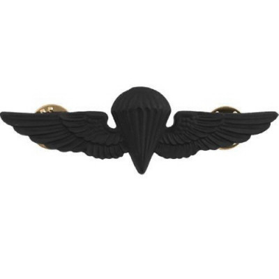 [Vanguard] Badge: Parachutist - regulation, black metal