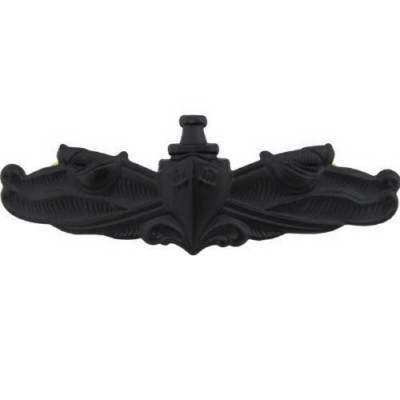 [Vanguard] Navy Badge: Surface Warfare Enlisted - regulation size, black metal