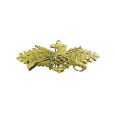 [Vanguard] Navy Badge: Seabee Combat Warfare Special Officer - miniature, mirror finish