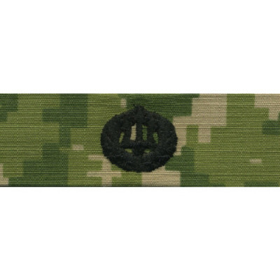 [Vanguard] Navy Embroidered Badge: Command Ashore - Woodland Digital