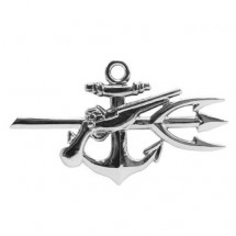 [Vanguard] Navy Ball Cap Device: Mirror Finish Special Warfare Operator