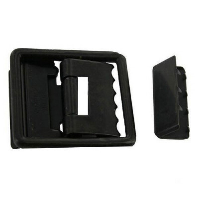 [Vanguard] Navy Belt Buckle and Tip: Seabee Black Open Face