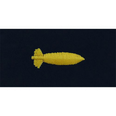 [Vanguard] Navy Embroidered Collar Device: Underwater Ordnance - coverall