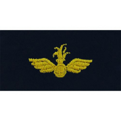 [Vanguard] Navy Embroidered Collar Device: Aviation Ordnance - coverall