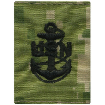 [Vanguard] Navy Parka Tab Device: Woodland Digital Embroidered E7 Chief Petty Officer