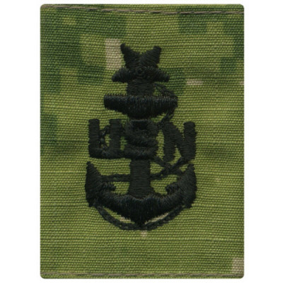 [Vanguard] Navy Parka Tab Device: Woodland Digital Embroidered E8 Senior Chief Petty Officer