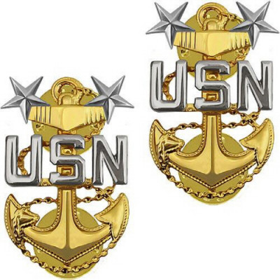 [Vanguard] Navy Collar Device: E9 Chief Petty Officer: Master - clutch back