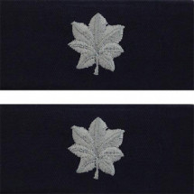 [Vanguard] Navy Embroidered Collar Device: Commander - embroidered on coverall